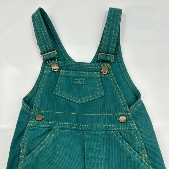 Guess Bottoms Vintage Baby Guess Green Overalls 2 Months Poshmark